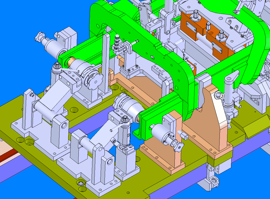 国内大型企业叉车外门架焊接工装图纸（完整版）